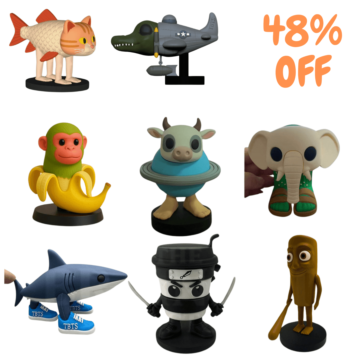 (8pcs) Italian Brainrot Toys Set – Viral Italian Brainrot Meme Collectible