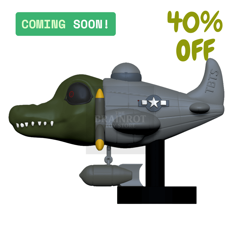 Bombardino Crocodilo Toy – Viral Italian Brainrot Meme Collectible