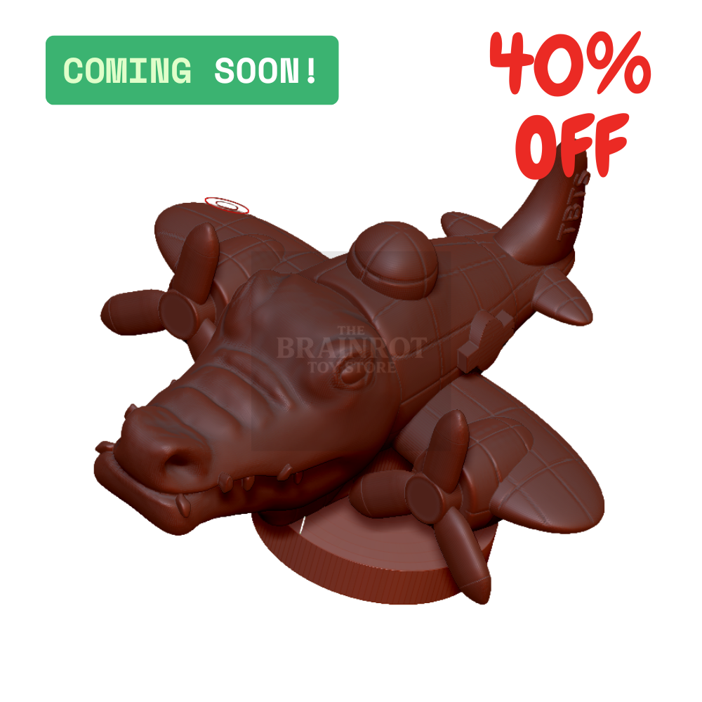 Bombardino Crocodilo Toy – Viral Italian Brainrot Meme Collectible